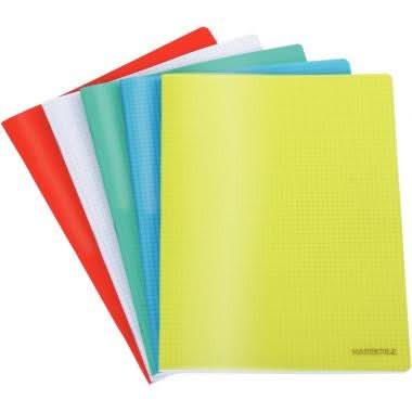 Cahier 24x32, 96 pages, 5x5, 90 gr, polypro bleu - Ma Rentrée Facile