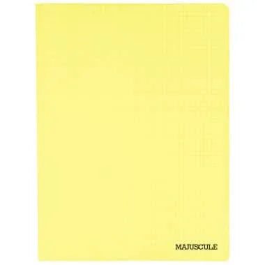 Cahier 24x32, 96 pages, 5x5, 90 gr, polypro jaune - Ma Rentrée Facile