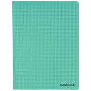 Cahier 24x32, 96 pages, 5x5, 90 gr, polypro vert - Ma Rentrée Facile