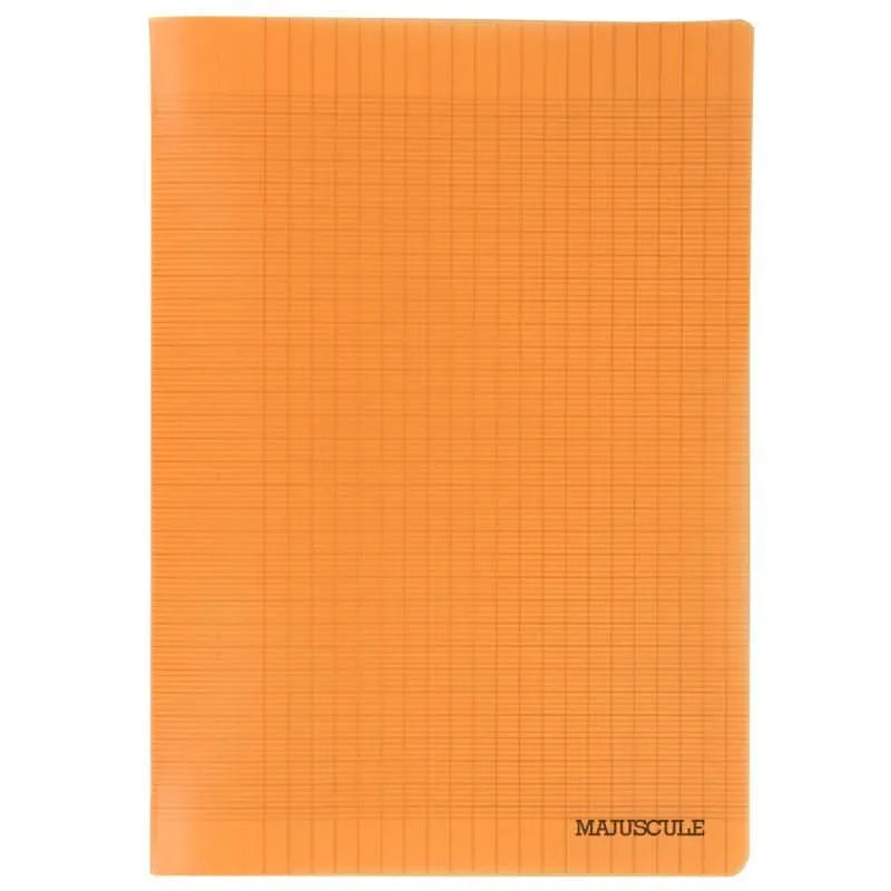 Cahier 21x29,7, 96 pages, séyès, 90 gr, polypro orange - Ma Rentrée Facile