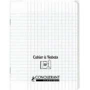Cahier 17x22, 96 pages,seyès, couverture polypro avec 2 rabats incolore, Conquérant - Ma Rentrée Facile