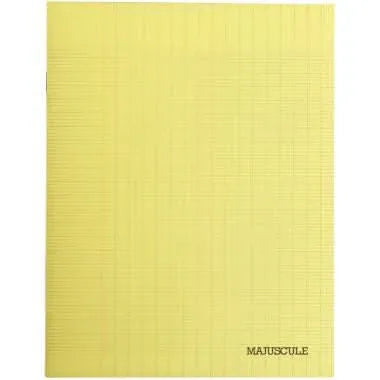 Cahier 24x32, 96 pages, séyès, 80 gr, polypro recyclé jaune - Ma Rentrée Facile
