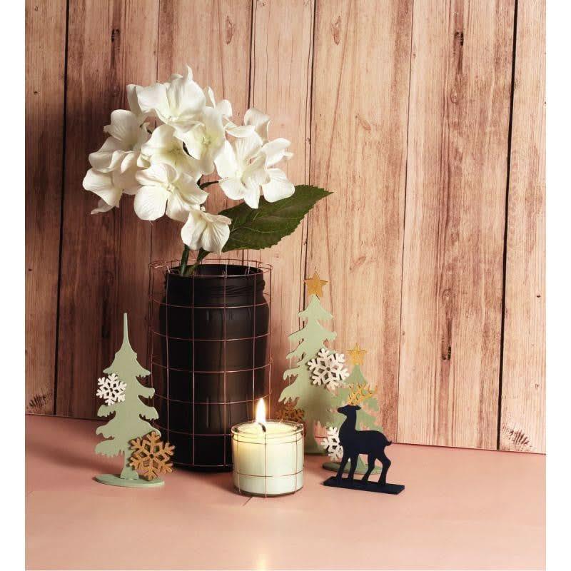 Planche décor forêt de Noël en bois - Ma Rentrée Facile