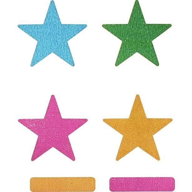 Pochette 624 gommettes étoiles couleurs assorties - Ma Rentrée Facile