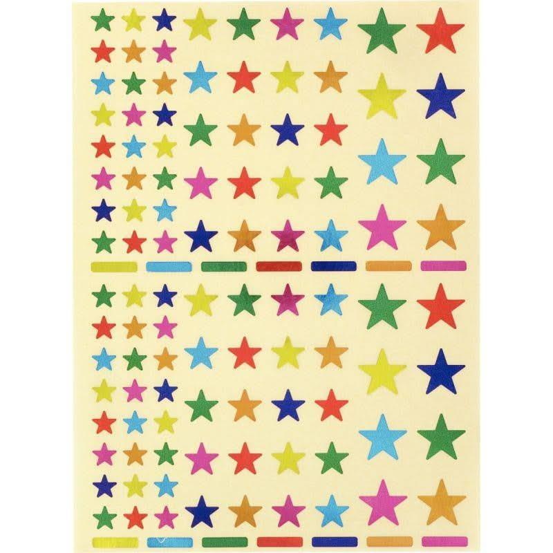 Pochette 624 gommettes étoiles couleurs assorties - Ma Rentrée Facile