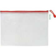 Pochette à zip A4 paysage rouge - Ma Rentrée Facile