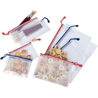 Pochette à zip chéquier paysage rouge - Ma Rentrée Facile