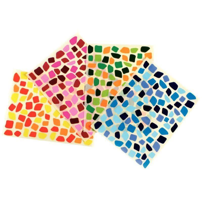 Pochette de 1 056 gommettes mosaïques assorties - Ma Rentrée Facile