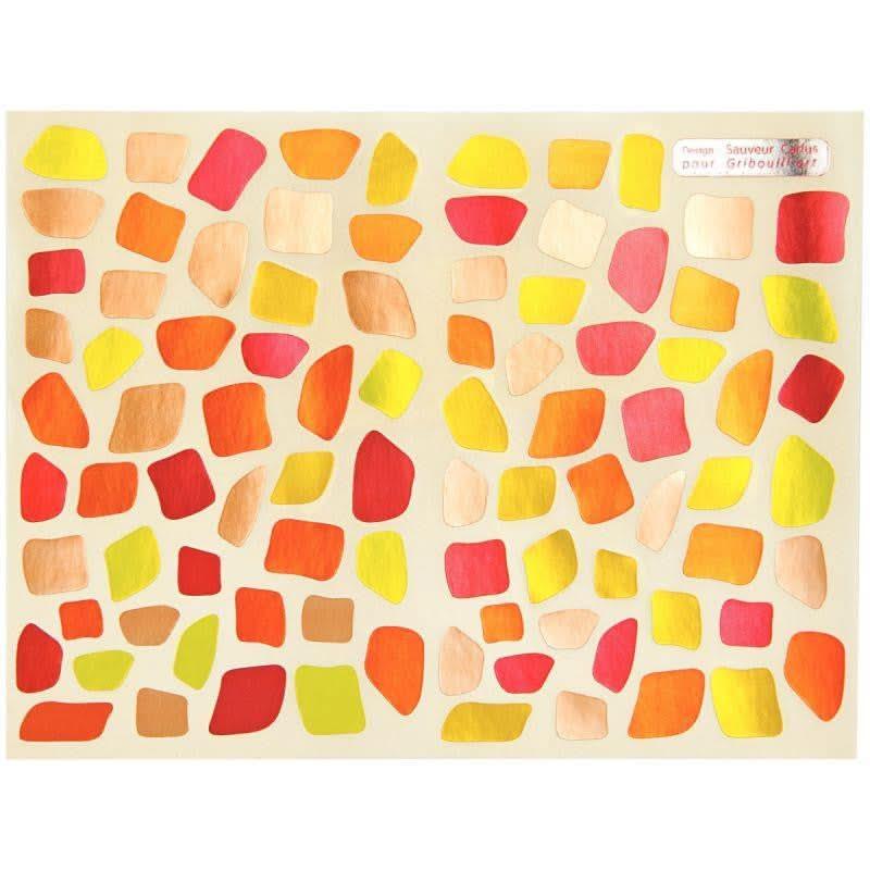 Pochette de 1 056 gommettes mosaïques métallisées assorties - Ma Rentrée Facile