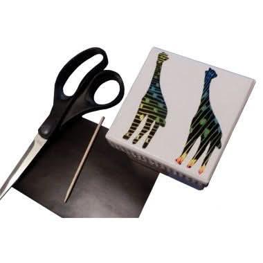 Pochette de 10 feuilles à gratter adhésive effet arc en ciel - Ma Rentrée Facile