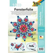 Pochette de 10 feuilles transparentes électrostatiques pour vitrail,23x33cm - Ma Rentrée Facile