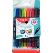 Pochette de 10 feutres Graph Peps assortis - Ma Rentrée Facile