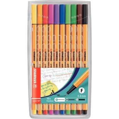 Pochette de 10 feutres STABILO Point 88 couleurs assorties - Ma Rentrée Facile