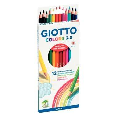 Pochette de 12 crayons de couleur Giotto Colors 3.0 - Ma Rentrée Facile