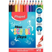 Pochette de 12 crayons de couleur gros module School Pep's - Ma Rentrée Facile