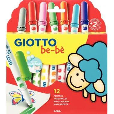 Pochette de 12 feutres Giotto Maxi Bébé - Ma Rentrée Facile