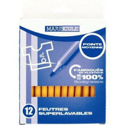 Pochette de 12 feutres pointe moyenne jaune Majuscule - Ma Rentrée Facile