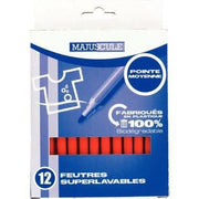 Pochette de 12 feutres pointe moyenne orange Majuscule - Ma Rentrée Facile