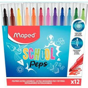 Pochette de 12 feutres School'Peps - Ma Rentrée Facile
