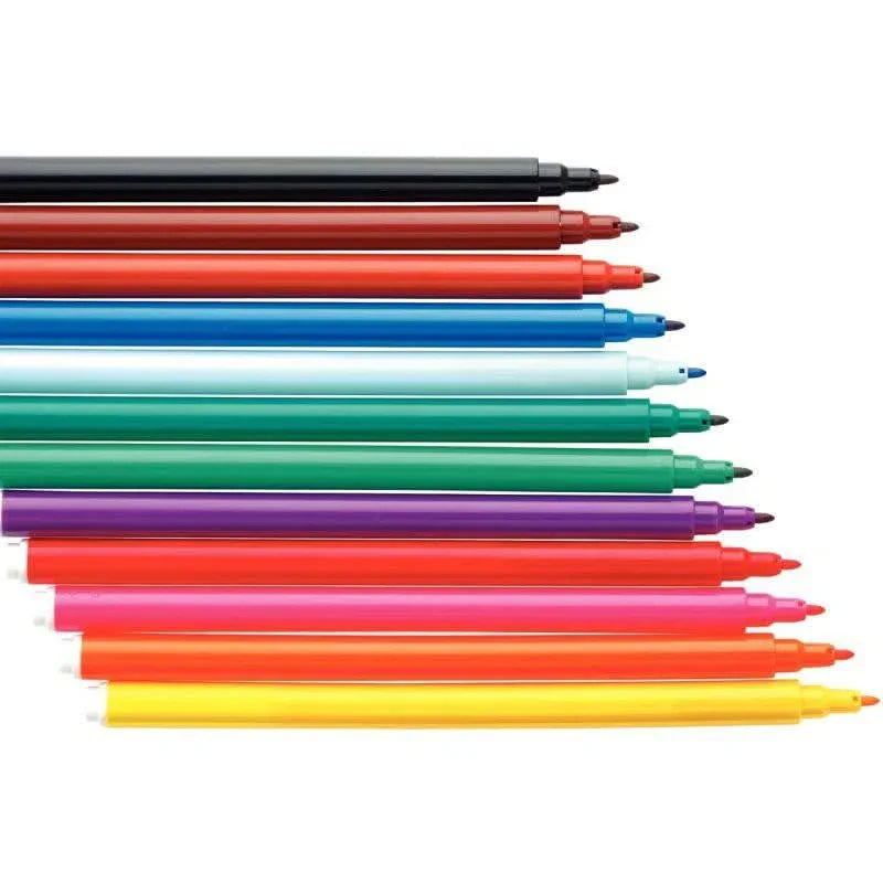 Pochette de 12 feutres pointe fine Bic Kids Visa 880 - Ma Rentrée Facile