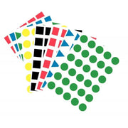 Pochette de 1200 maxi gommettes géométriques 24mm - Ma Rentrée Facile