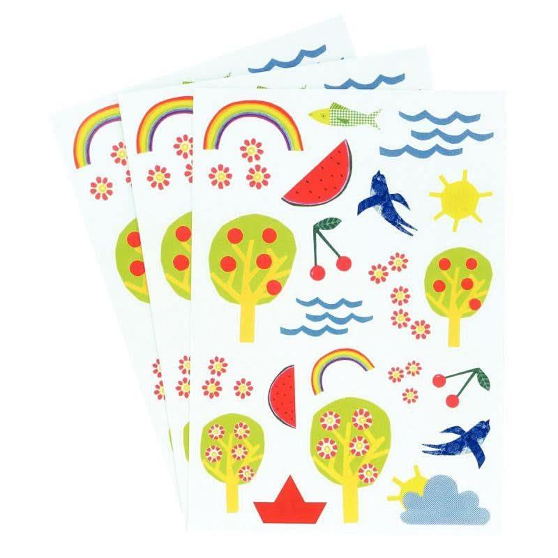 Pochette de 123 maxi gommettes "Les 4 saisons", adhésives repositionnables - Ma Rentrée Facile