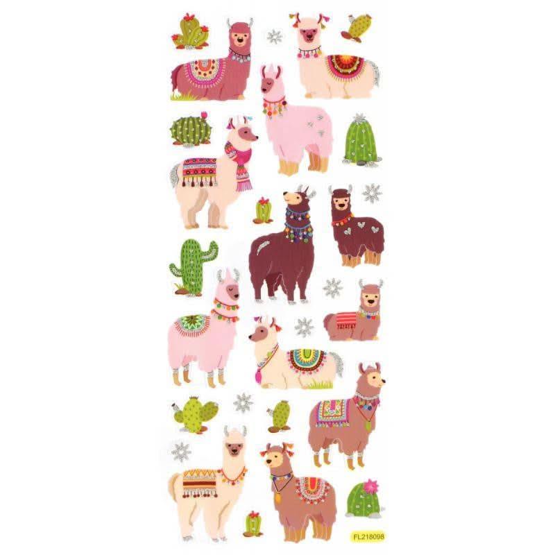 Pochette de 129 stickers scintillants thème fun, 5 planches - Ma Rentrée Facile