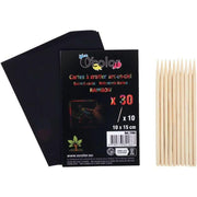 Pochette de 30 feuilles à gratter arc-en-ciel, 10x15cm - Ma Rentrée Facile