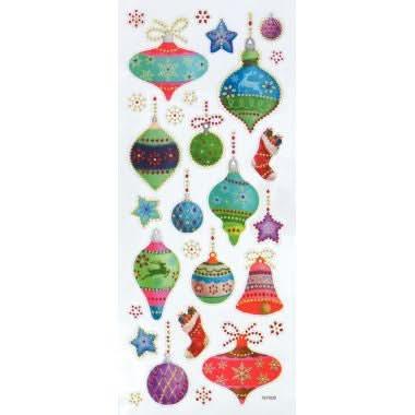 Pochette de 153 stickers avec strass pailletés thème Noël - Ma Rentrée Facile