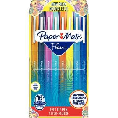 Pochette de 16 feutres nylon Flair assortis - Ma Rentrée Facile