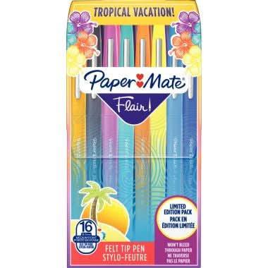 Pochette de 16 feutres nylon Flair tropical - Ma Rentrée Facile
