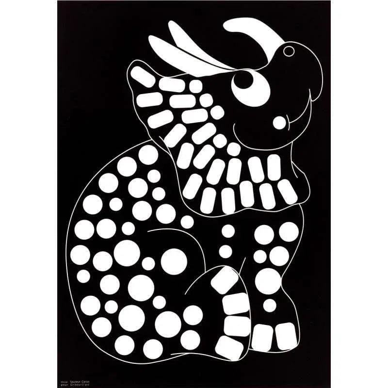 Pochette de 16 feuilles et 16 planches de gommettes de 5 motifs animaux différents - Ma Rentrée Facile