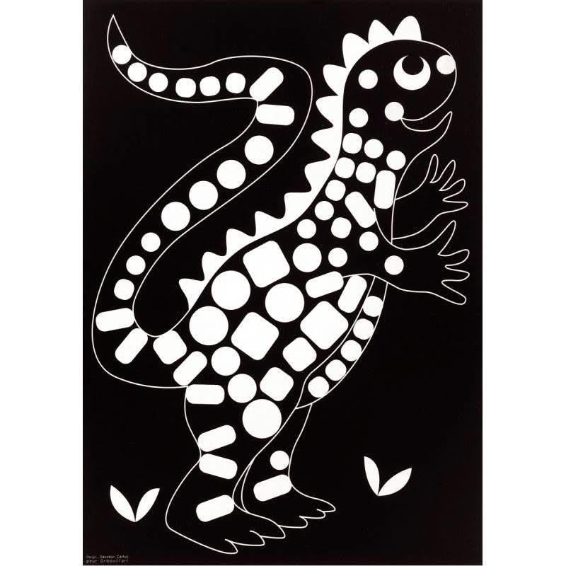 Pochette de 16 feuilles et 16 planches de gommettes de 5 motifs animaux différents - Ma Rentrée Facile