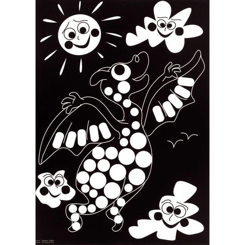 Pochette de 16 feuilles et 16 planches de gommettes de 5 motifs animaux différents - Ma Rentrée Facile