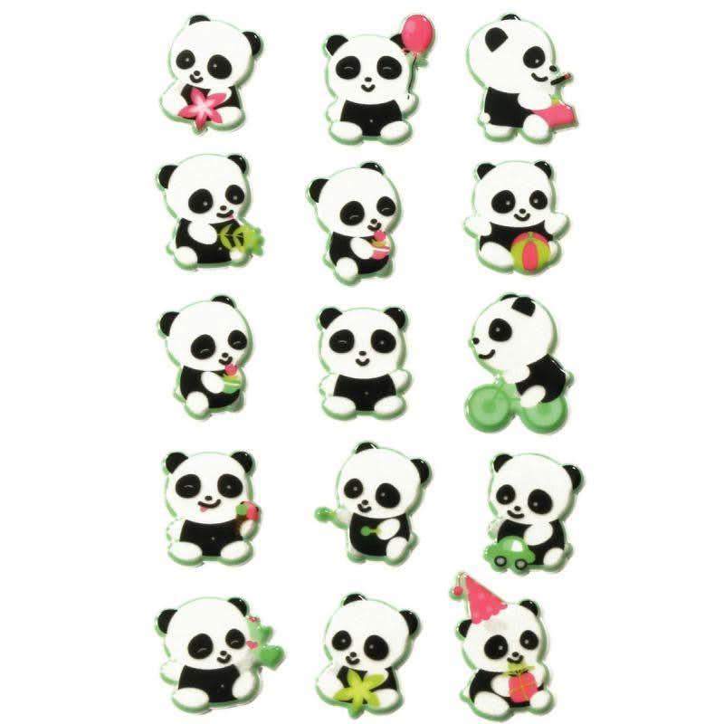 Pochette de 195 stickers déco 3D cooky thème animaux - Ma Rentrée Facile