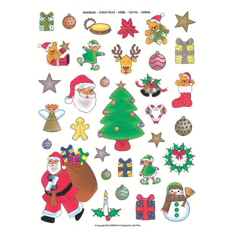 Pochette de 198 gommettes thème Noël assortis - Ma Rentrée Facile