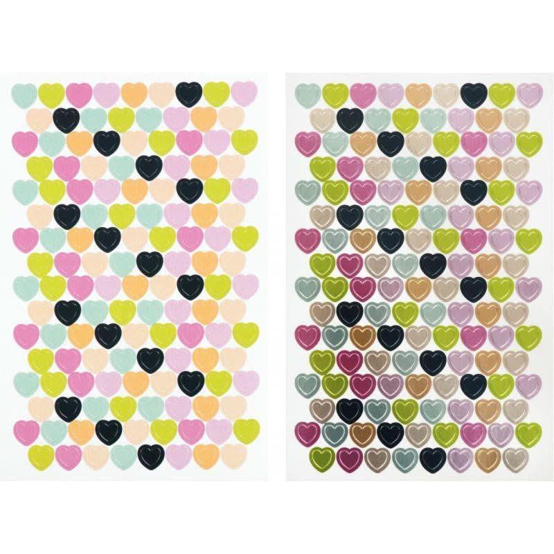 Pochette de 2 720 gommettes coeur - Ma Rentrée Facile