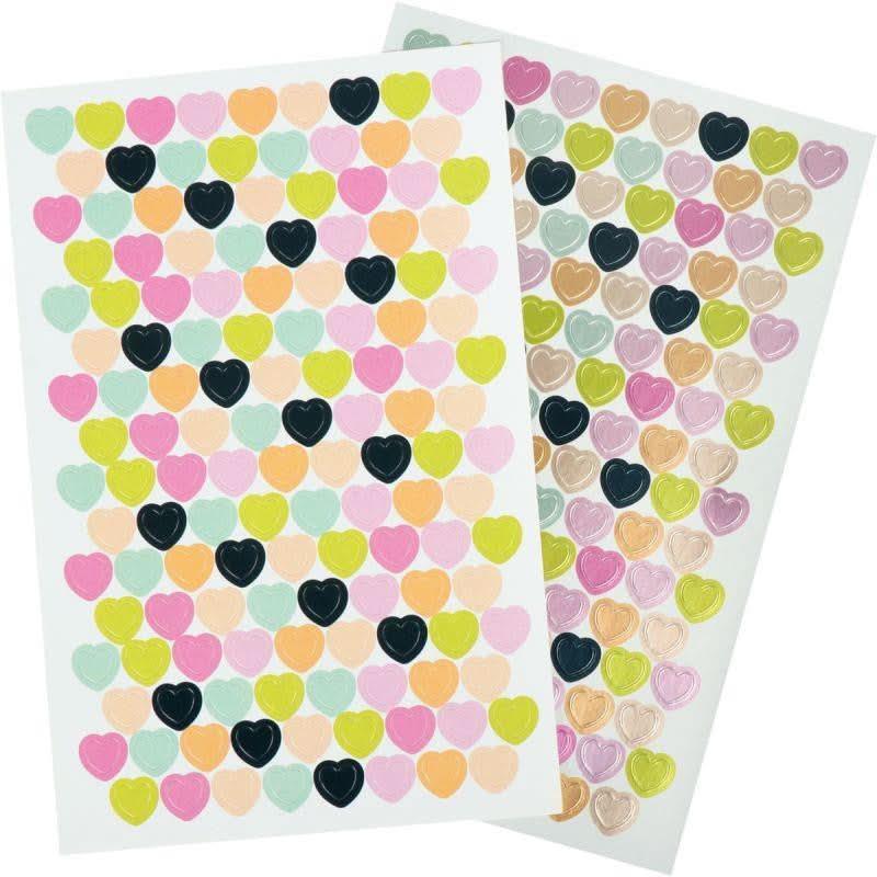 Pochette de 2 720 gommettes coeur - Ma Rentrée Facile