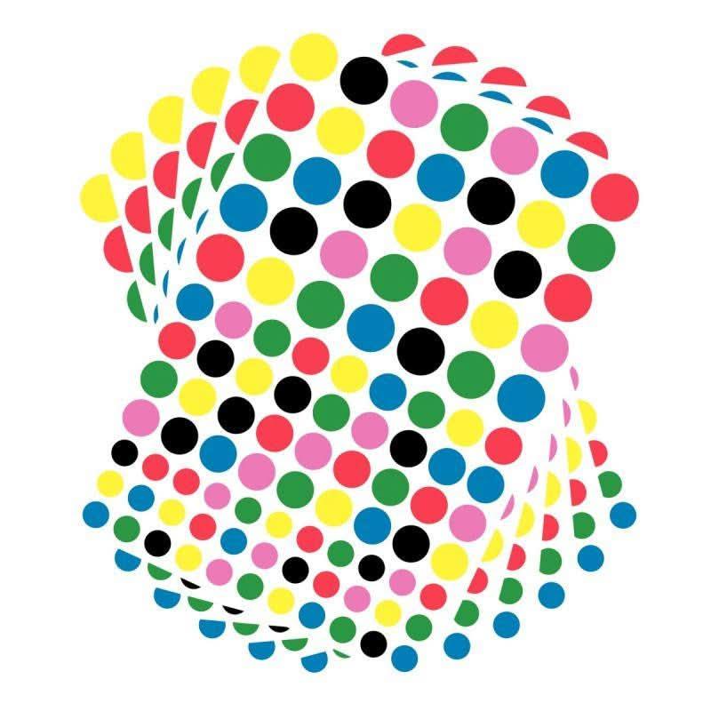 Pochette de 2080 gommettes rondes 6 couleurs assorties - Ma Rentrée Facile