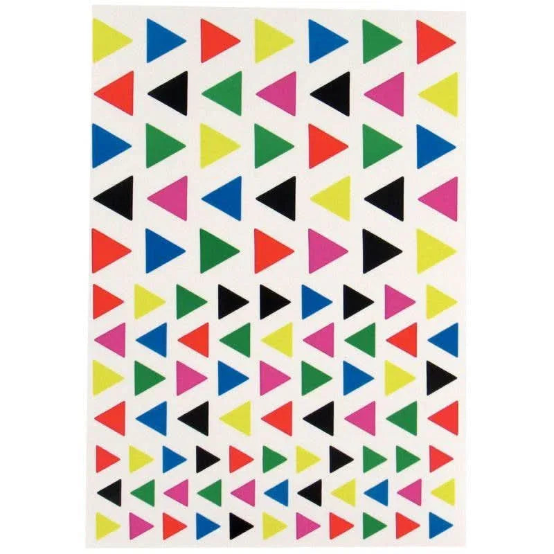 Pochette de 2080 gommettes triangulaires 6 couleurs assorties - Ma Rentrée Facile
