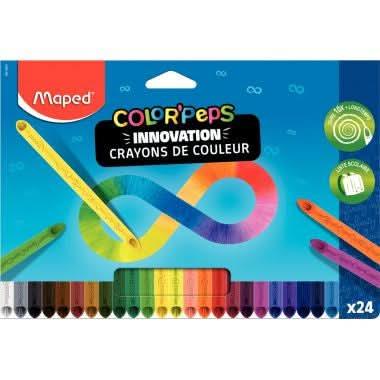 Pochette de 24 crayons de couleur Color'Peps Infinity - Ma Rentrée Facile