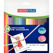 Boite de 24 crayons de couleur Majuscule