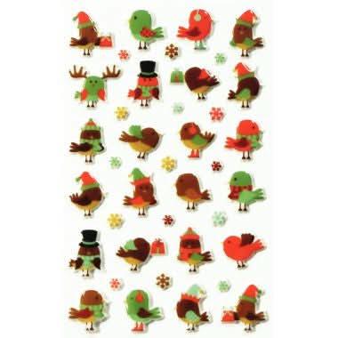 Pochette de 250 stickers déco 3D cooky thème Noël - Ma Rentrée Facile