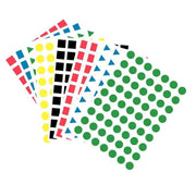 Pochette de 2520 maxi gommettes géométriques 16mm - Ma Rentrée Facile