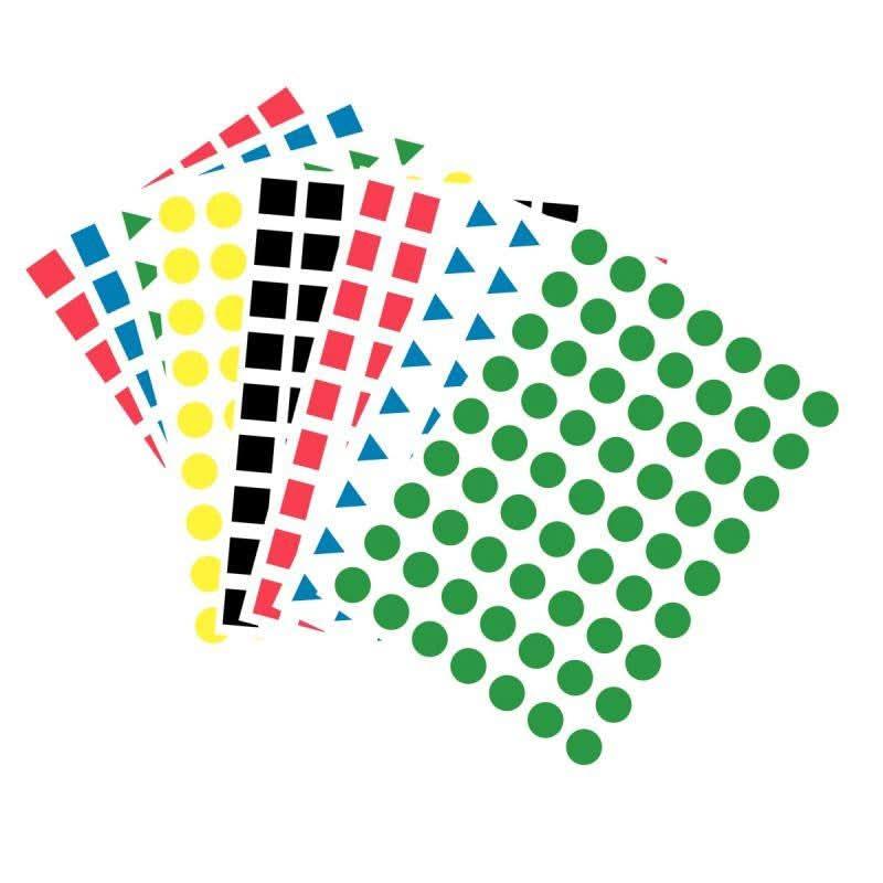 Pochette de 2520 maxi gommettes géométriques 16mm - Ma Rentrée Facile