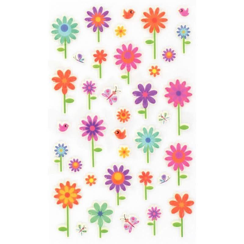 Pochette de 294 stickers déco 3D cooky thème fantaisie, 8 planches - Ma Rentrée Facile