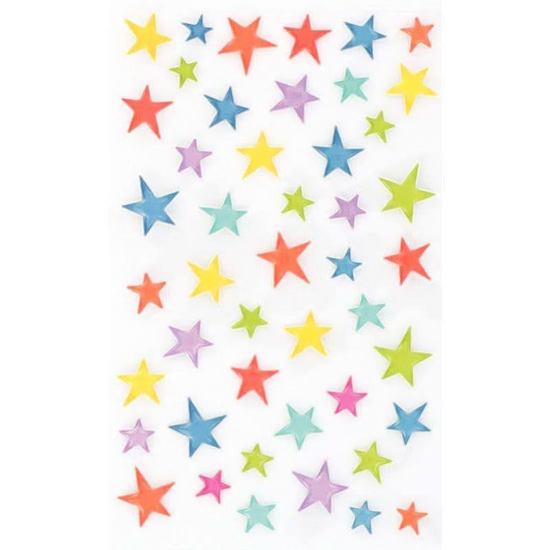 Pochette de 294 stickers déco 3D cooky thème fantaisie, 8 planches - Ma Rentrée Facile
