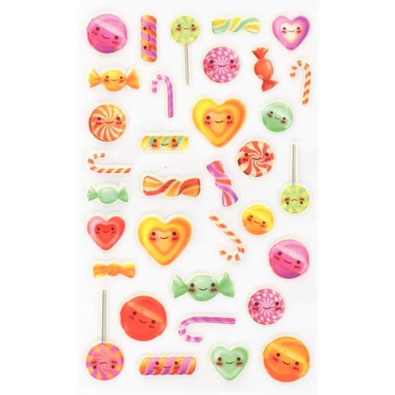 Pochette de 294 stickers déco 3D cooky thème fantaisie, 8 planches - Ma Rentrée Facile