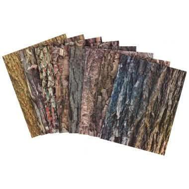 Pochette de 32 feuilles de papier motif écorce, 22x28cm - Ma Rentrée Facile