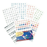 Pochette de 320 gommettes adhésives Alphabet 4 couleurs assorties - Ma Rentrée Facile